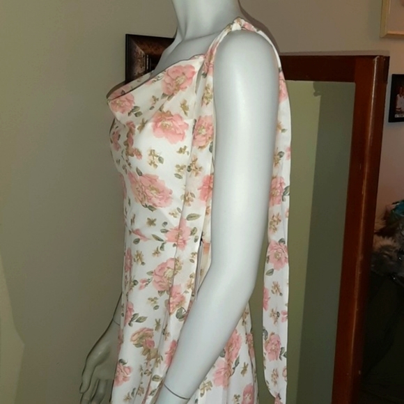 ⭐ LPA MAXI DRESS PINK WHITE XS c - Picture 6 of 11